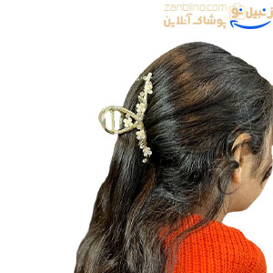 کلیپس مو فلزی شاخه و شکوفه